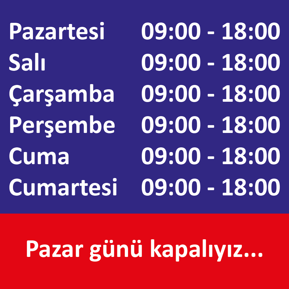 Çalışma Saatleri